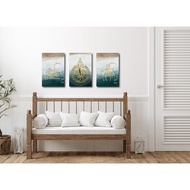 FRAME SET JAM NATURE 12X18 INCH (3 PANEL)