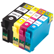 4 แพ็ค 143 หมึกสำหรับ เข้ากันได้ EPSON ชุด T1431 T1432 T1433 T1434 สีดำ Cyan Magenta ตลับหมึกสีเหลือ