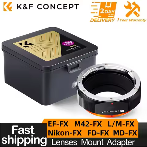 K&F CONCEPT Lens Adapter For Canon EOS EF/EFS FD M42 Leica M Nikon (G) Minolta MD PK Lens to Fujifil