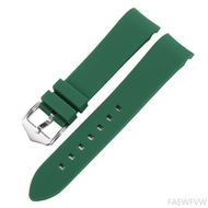 For Silicone Watch Strap Substitute Citizen Seiko Rolex Green Water Ghost Tissot Omega Seamaster Arc
