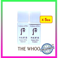 [THE WHOO] Cheongidan Seol Radiant White (Balancer 5ml + Emulsion 5ml) x 5ea #189