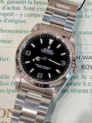🌈🌈新返貨啦🌈🌈📃連出世紙📃🖤原裝T25黑色面🖤36mm💙木村佩戴 款式369 💜大熱款式😍 Rolex Explorer 1 14270 連原裝勞力士78360鋼帶👔KCB1039（旺角洗衣街店）