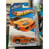 Hot Wheels Toyota Supra Orange Fast &amp; Furious Regular Card Smooth