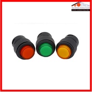 16mm 4p Momentary LED Push On Button Switch c/w Lock