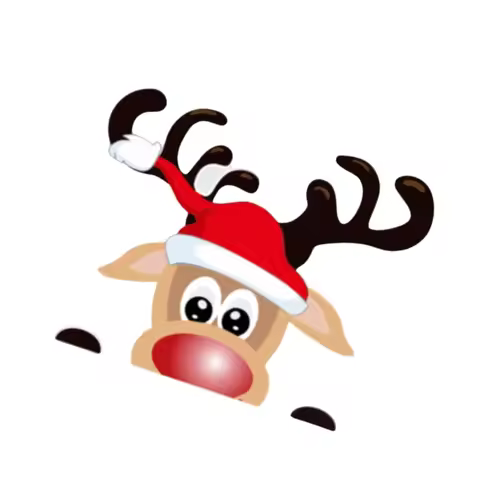 Holiday Reindeer Santa Car Glass Sticker Waterproof Car Window Cling Upgrades D7WD
