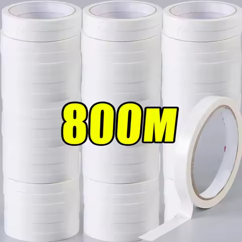 8/800m Double Sided Tape Ultra-thin White Strong Sticky Tapes Stickers Super Adhesive Tape Strips fo