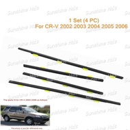 4pcs Honda CRV 2002  2003 2004 2005  2006 Gen Car Outside Window Moulding Weatherstrip Seal Belt Wea