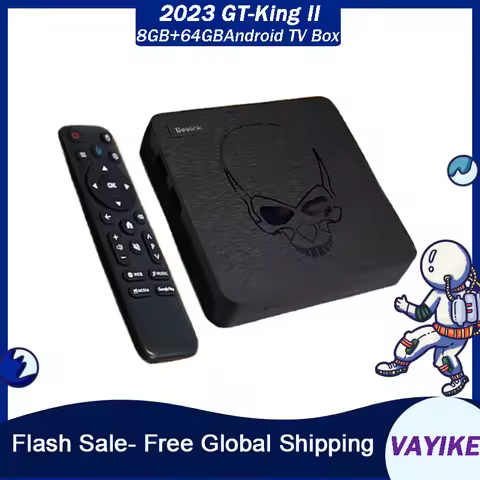 2023 GT-King II TV Box GT-King 2 TV Box GT-King 2th Gen 4K UHD Android TV Box 8GB+64GB Upgraded 8-Co