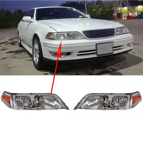 Crystal A Pair Headlights For Toyota Mark II JZX100 JZX105 GX100 GX105 1997 1998 1999 2000