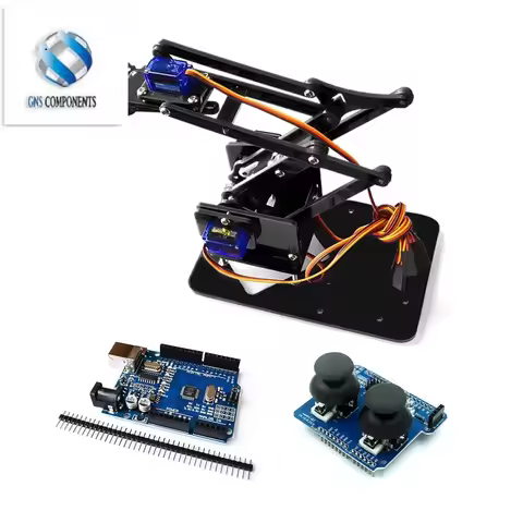 4 DOF Unassembly Acrylic Mechanical Arm Robot Manipulator Claw for Arduino Maker Learning DIY Kit Ro