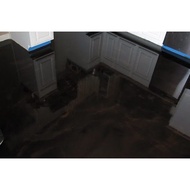 EPOXY FLOOR PAINT ( HE9103 BLACK HEAVY DUTY BRAND ) CAT LANTAI RUMAH / TOILET TILES / CEMENT / FLOOR