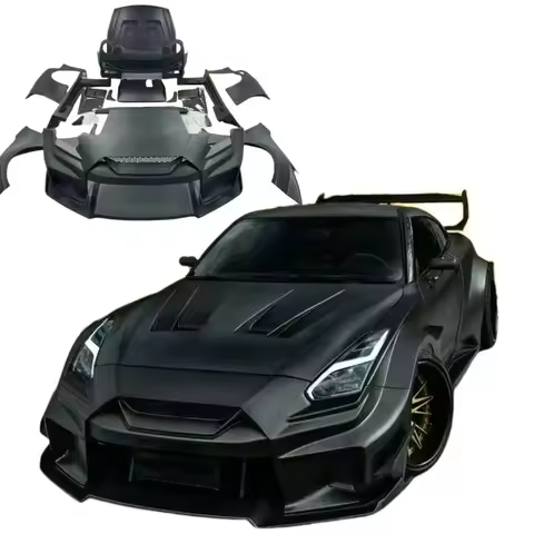Track-Dominant FORNissan GTR R35 Aggressive-Styled Wide Body Kit LB V3 Style Dry Carbon Fiber