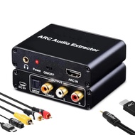 ARC compatible audio converter HDMI to SPDIF coaxial L/R stereo 3.5mm jack ARC return channel HDMI A