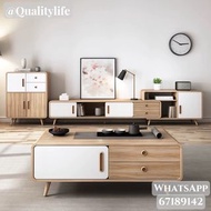 🔥包送貨 圓角日式原木風茶几茶几客廳家用簡約現代實木圓角小茶几 C0036