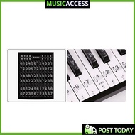 Keyboard Piano Sticker Transparent 49 61 Key Electronic Keyboard 88 Key Piano Stave Note Sticker