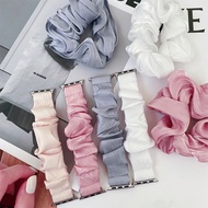 Scrunchie Elastic Watchband Straps for iWatch Series 8 7 6 5 4 3 T500 X8 M16 W17 W27pro IWO8 Headban