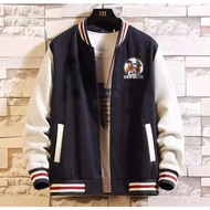 TT1 MP1 COD JAKET SONEN RAMEN ZIPPER FLEECE TAIWAN FULL BASEBALL KERAH LIST / JAKET PRIA GAYA KOREA 