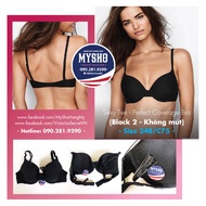 [American Bill - Size 34B/C75, cup C] Tee Bra - Perfect Coverage Bra (Black) without padding
