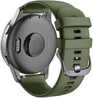 GANYUU New 20mm22mm Silicone Strap Bracelet Wristband for Garmin Vivoactive 3 4 Venu SQ Vivomove HR Forerunner 158 55 Smart Watch Strap