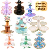 [LIL BAKER] TIERED CAKE CUPCAKE DESSERT STAND HIGH TEA CAKE DISPLAY STAND