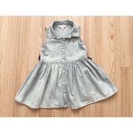 Ralph Lauren Denim Dress 9M 100% Authentic Brand Ready To Open Live Press Now.