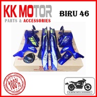 [HLY ] YAMAHA Y125 Y125ZR 125ZR COVERSET COVER SET BODY COVER BIRU 46 / 46 BLUE ORI KILANG HLY