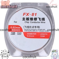 COCOFRUIT hone Motherboard Soldering Jump Wire, 0.02mm 120m Length Soldering Jump Wire, Durable ABS 