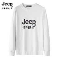 JEEP SPIRIT กีฬาใหม่ลำลองคอกลมผู้ชายเสื้อกันหนาว
