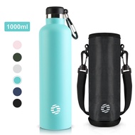 FJbottle Sports Water Bottle 750ml1000ml  With Bag Stainless Steel Tumble Leak-proof Insulated Theos