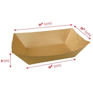 Kraft paper boat tray 11x17x4.5cm K17 (200 pieces)