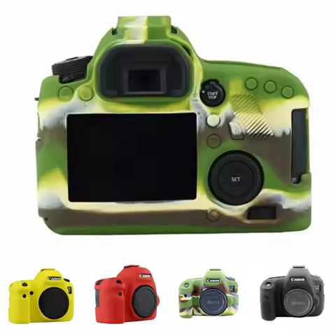 Soft Silicone Funda Protectora - Keep Your Camera Safe For Canon EOS 5D Mark III IV 5D2 5D3 5D4 6D M