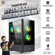 BONMECOM2 คอมประกอบ / CPU Ryzen 5 5600G / RADEON VEGA RX7 / Case เลือกแบบได้ครับ