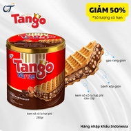 Giảm 50% _ Hộp thiếc Tango _ Date T12/25 _ Bánh xốp Tango Waffle Socola Hạt Phỉ cao cấp _ Nhập khẩu 
