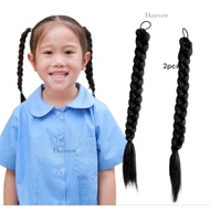 HALLOWEEN 2PCS kids twist hairband twist braids braided pigtail braids wig hair braids Braids Rambut
