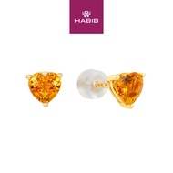 HABIB Citrine Gemstone Earrings in 585/14K Yellow Gold 457360723