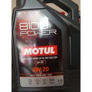 Motul 8100 car lubricant oil 0W20 capacity 5 liters