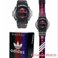 Casio solar watch 卍Adidas G-shock BLACK SCVLE GreatA DW6900 Jam tangan..♥