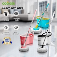 Zh77gb COOGER Mop Tool Bucket Spin Mop Wash Easily Versatile Multifunction Floor Mop Swivel Automatic Spin Mop