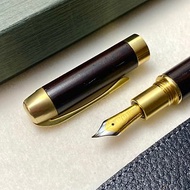 3952老山羊-大鵬灣 鐵刀木 原銅 雙色書法鋼尖鋼筆