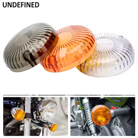 2Pcs Motorcycle Smoke/Clear Turn Signal Light Indicator Lens Cover For Yamaha V-Star 1100 650 Royal 