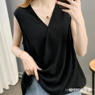 Plus Size  大码女装 胖mm300斤大码薄款无袖吊带背心女宽松遮肚外穿上衣潮
