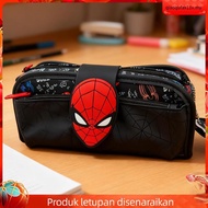 Smiggle Minecraft Spiderman Pencil Case Large-Capacity Stationery Bag Double Zipper