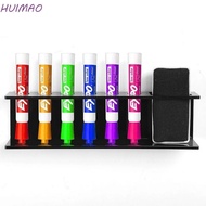 HUIMAO Whiteboard Marker and Eraser Holder, 6 Slot Household Marker Pens Holder, Multifunctional Acr