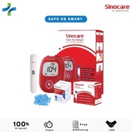 Sinocare Safe AQ Smart Alat Cek/ Ukur/ Tes Gula Darah Paket Lengkap