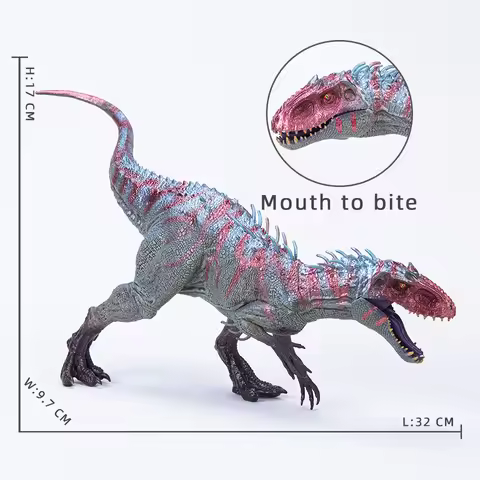 Jurassic Dinosaur Model Heavy Metal Style Ankylosaurus Tyrannosaurus Rex Action Figures Savage Anima