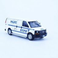 1/64 596 Chevrolet NYPD Van Painted Police Car Alloy Car Model Collection diy WNOO