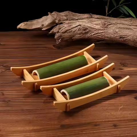 Creative Tableware Commercial Hot Pot Fresh Cut Beef Plate Special Barbecue Hot Pot Restaurant Bambo