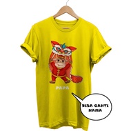 New T-Shirt T-Shirt Chinese New Year Barongsai Combed 30S