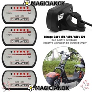 MAGICIANOK Battery Capacity Indicator Universal For Electrical Motorcycles Scooter E-Bike Battery In