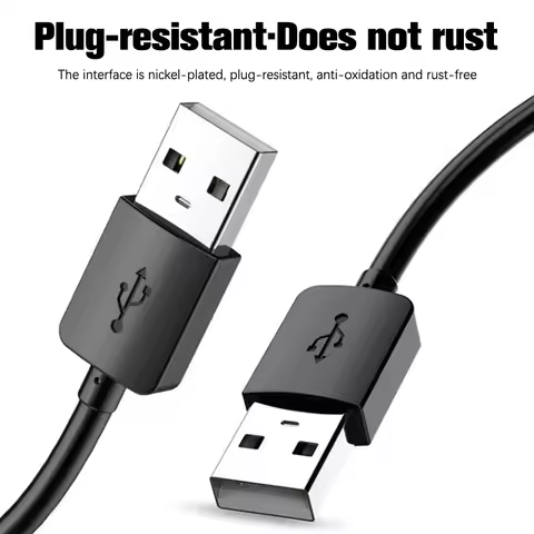 1Pcs USB To USB Male To Male Extender USB Extension Cable For Radiator Hard Disk Camera USB Date Ext